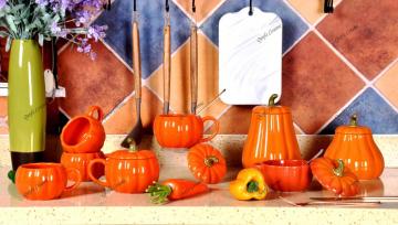 Halloween theme pumpkin series ceramic tableware