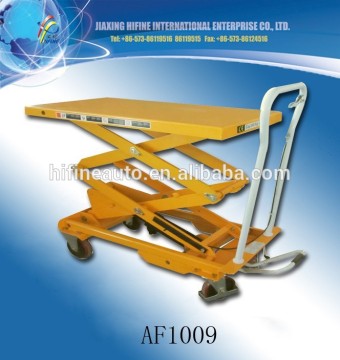 150kg double shear type flatform hydraulic lifting table cart