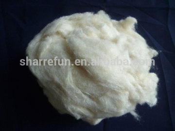 100% Silk Noils White