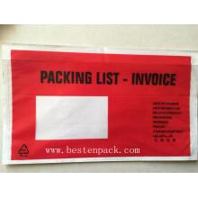 Envelope de lista de embalagem idioma multilingue