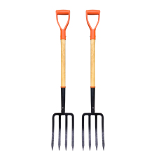 Wholesale 4 Teeth Carbon Steel Hand Garden Planting Fork