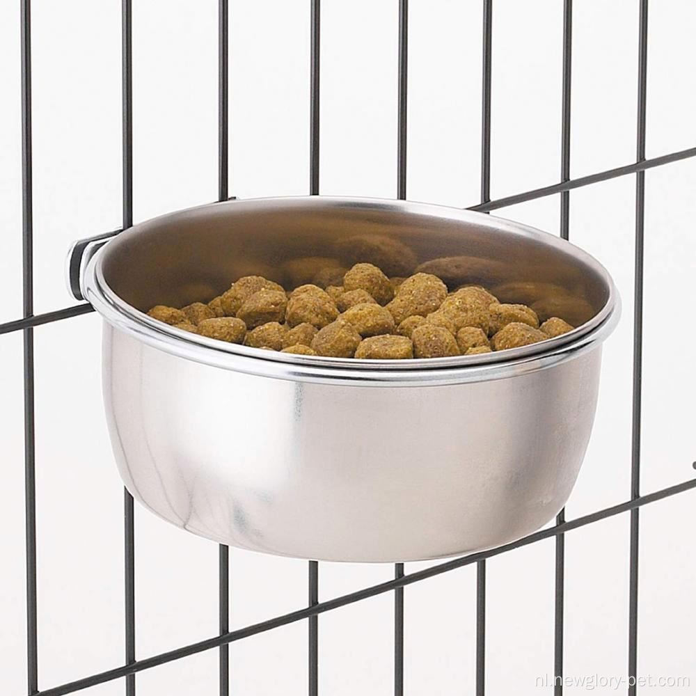 Pure Silver Birds Pet Feeder Water Cage Cup