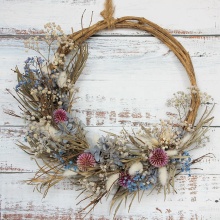 Customizable Purple Vine Wreath - SoftDream 2024 Trend Flower Garlands Ornament