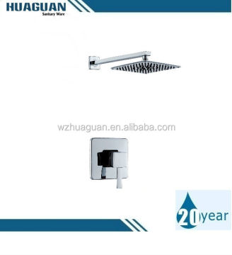 Bathroom Concealed thermostatic two square handles