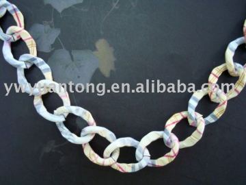 Aluminum painted necklace chain