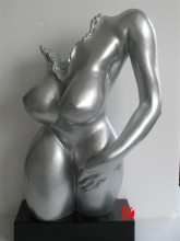 Resin sex woman statue