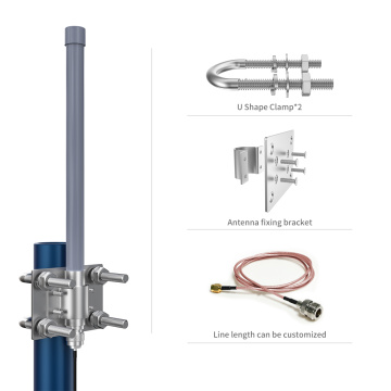 เสาอากาศไฟเบอร์กลาส Lora, 900-930MHz, 8dbi, 80 มม.