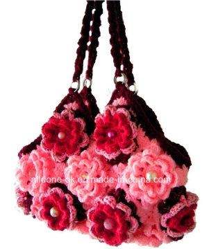 OEM Ladies New Design Hand Crochet Bag Handmade Knitted Handbags