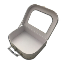 White Cardboard Paper Suitcases with PVC Window
