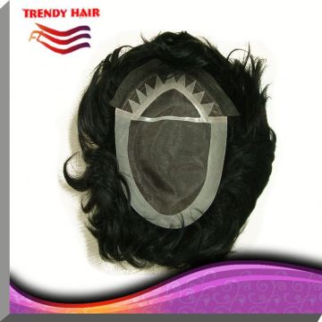 Natural Hairline Men's Toupee from Factory