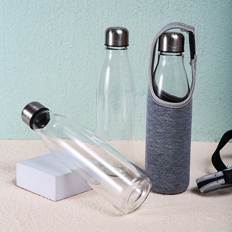 New Design Glass Borosilicate Bottle with Neoprene Sleeve