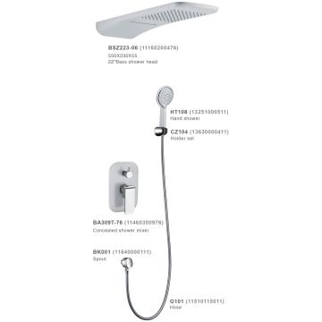 Dubbel-functionele doucheset-systeem