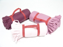 Rolled Polar Fleece Blanket