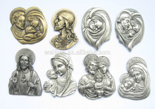 pewter christian ornaments,zinc alloy religious plaque