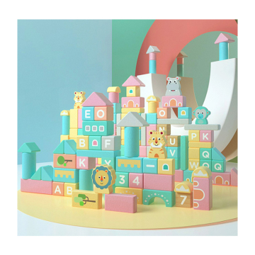  Wooden Geometric Building Blocks Toys: Educational Construction Playset 