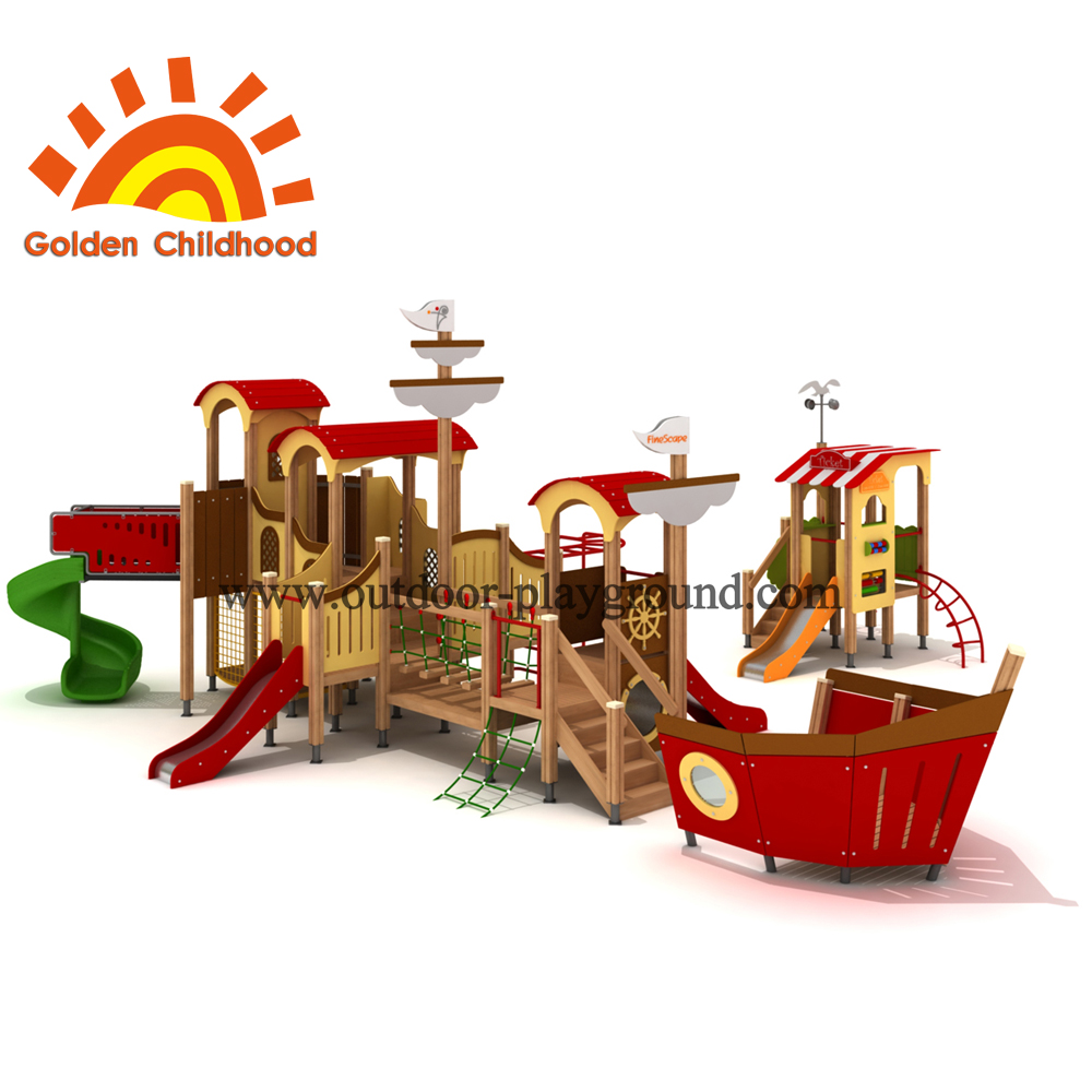 Combination Ship Mixed Outdoor Playground Equipment