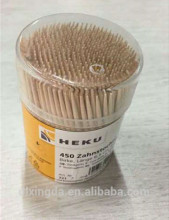 Double Pointed Birch Wooden Toothpicks Packed In PS Tube