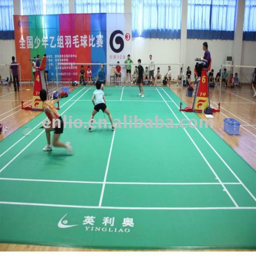 Jualan panas pvc vinyl badminton gelanggang sukan lantai