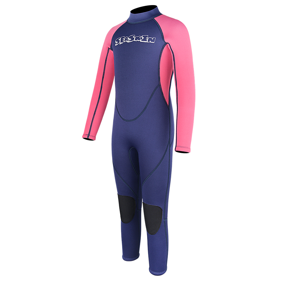 Seaskin Kids 2mm Geri Zip Tek Parça Wetsuits