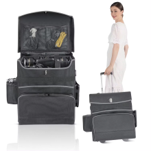 BSCI Factory Custom Camera Trolley Bag - Professional Large Camera Bag with Wheels
