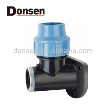 2014 WALL PLATE ELBOW FITTING PP COMPRESSION FITTINGS HDPE FITTINGS