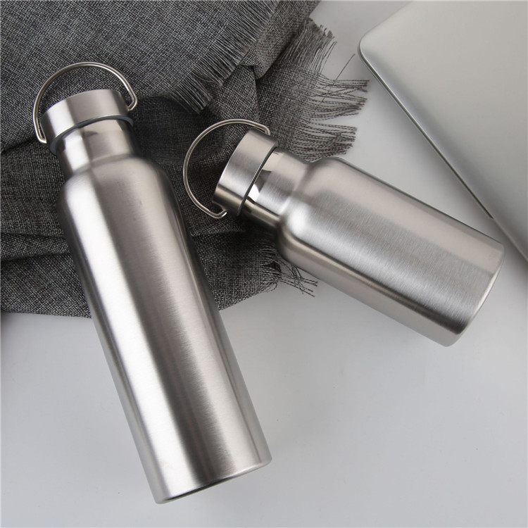 Double Wall Stainless Steel Insulated Outdoor 500ml Water Bottle Wine Beer Growler