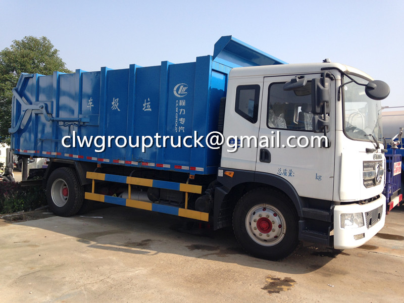 DONGFENG 4X2 14 Cubic Meter شاحنة جمع ونقل النفايات