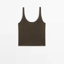 Women's pure linen camisole top