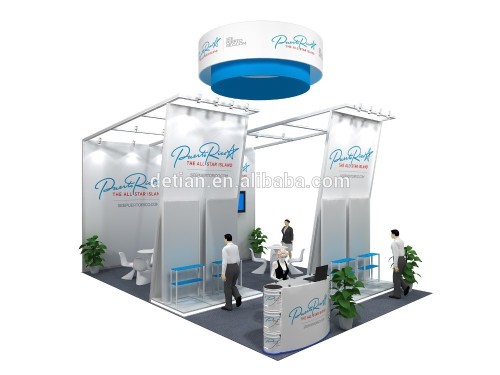 Shanghai Aluminum trade show booth custom display exhibition booth 05