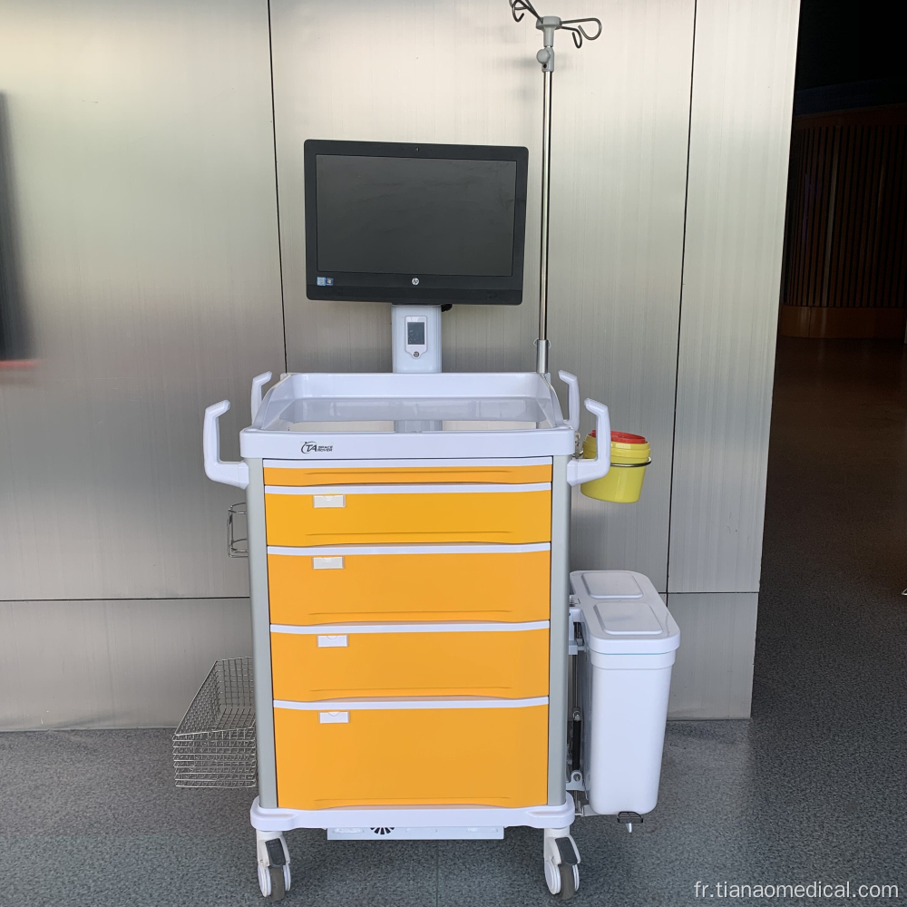 Poste de travail mobile intelligent d&#39;infirmière d&#39;ABS d&#39;hôpital de Tianao