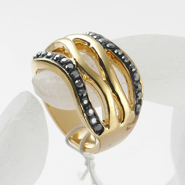 Women Rings Wedding Jewelry Women Charming Eternity rhinestone crystal gold Ring For Women