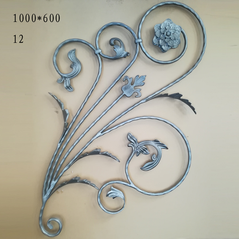 Wrought Iron Gate Decorative Part Panels For Wrought iron Gate railing Or fence decoration Ornament