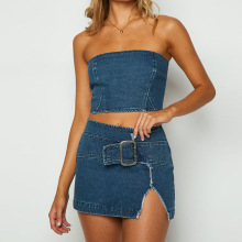 Spicy Girl Summer Denim Fashion: New Tops and Sexy Skirts