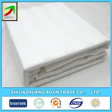 wholesale hotel use satin stripe white fabric