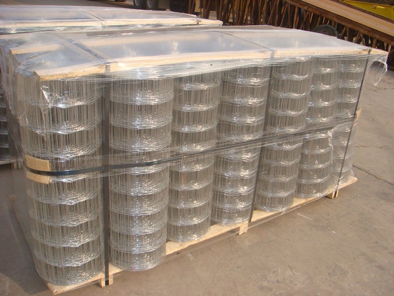 Field Fence Silver Steel Woven Wire