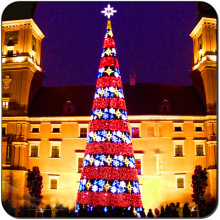 Optical Fiber Giant LED Tree Outdoor Holiday Light