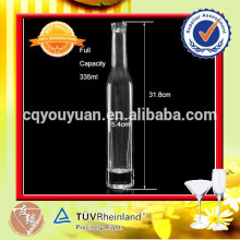 Canada high clear 350ml wine glass bottle for ice wine