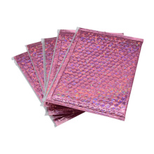 Luxurious Custom Logo Zipper Bag for Skincare and Cosmetics - Bubble PVC Shiny Holographic Ziplock Mailers