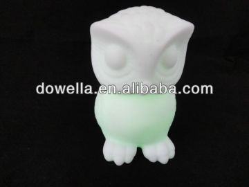 LED soft vinyl toys/plastic flashing animal toys