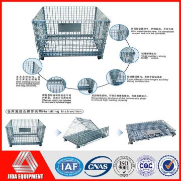 stackable steel storage galvanized wire mesh cages