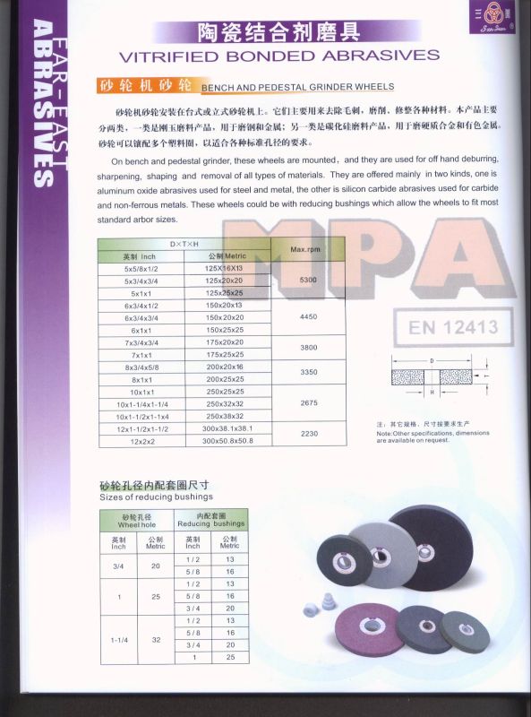 Bench Wheel/Grinding Wheels/Abrasive Tools/Sanding Disc/Cutting Wheels