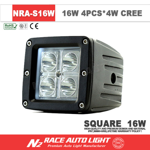 2015 Hot Selling High Quality IP67 LED Offroad Cubes 16watt Spot Flood with Lifetime Warranty
