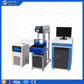 Huahai laser 10W 30W CO2 laser marking machine engrave textile fabric leather marking machines