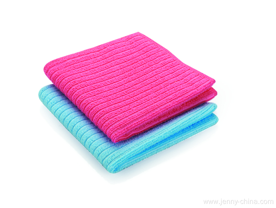 Striated Microfiber Cleaning Cloth