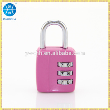 Digital combination padlock for zipper travel luggage lock