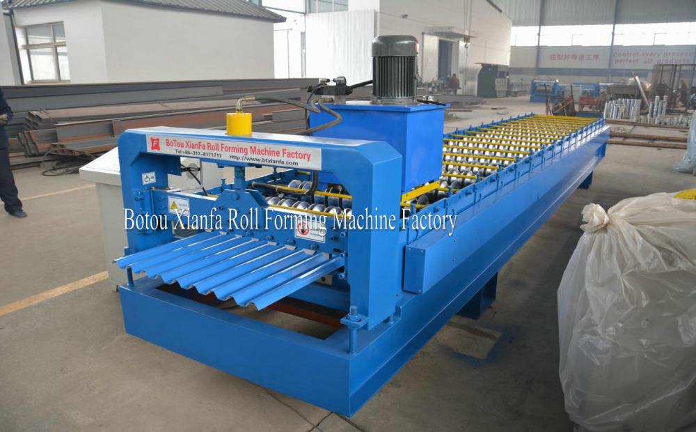 Roof Panel Corrugated Color Steel Roll Forming Machine