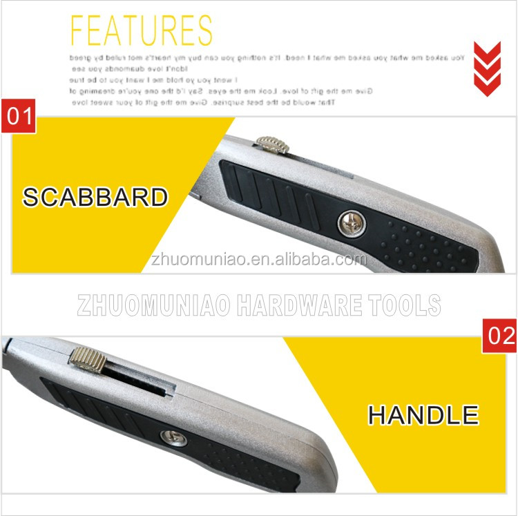 Heavy Duty Retractable Box Cutter Safety Knife