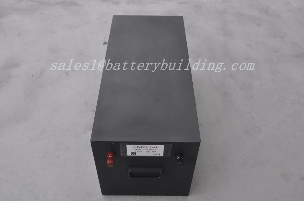 36V 200 Ah Engine Battery Pack with BMS and 50A Charger