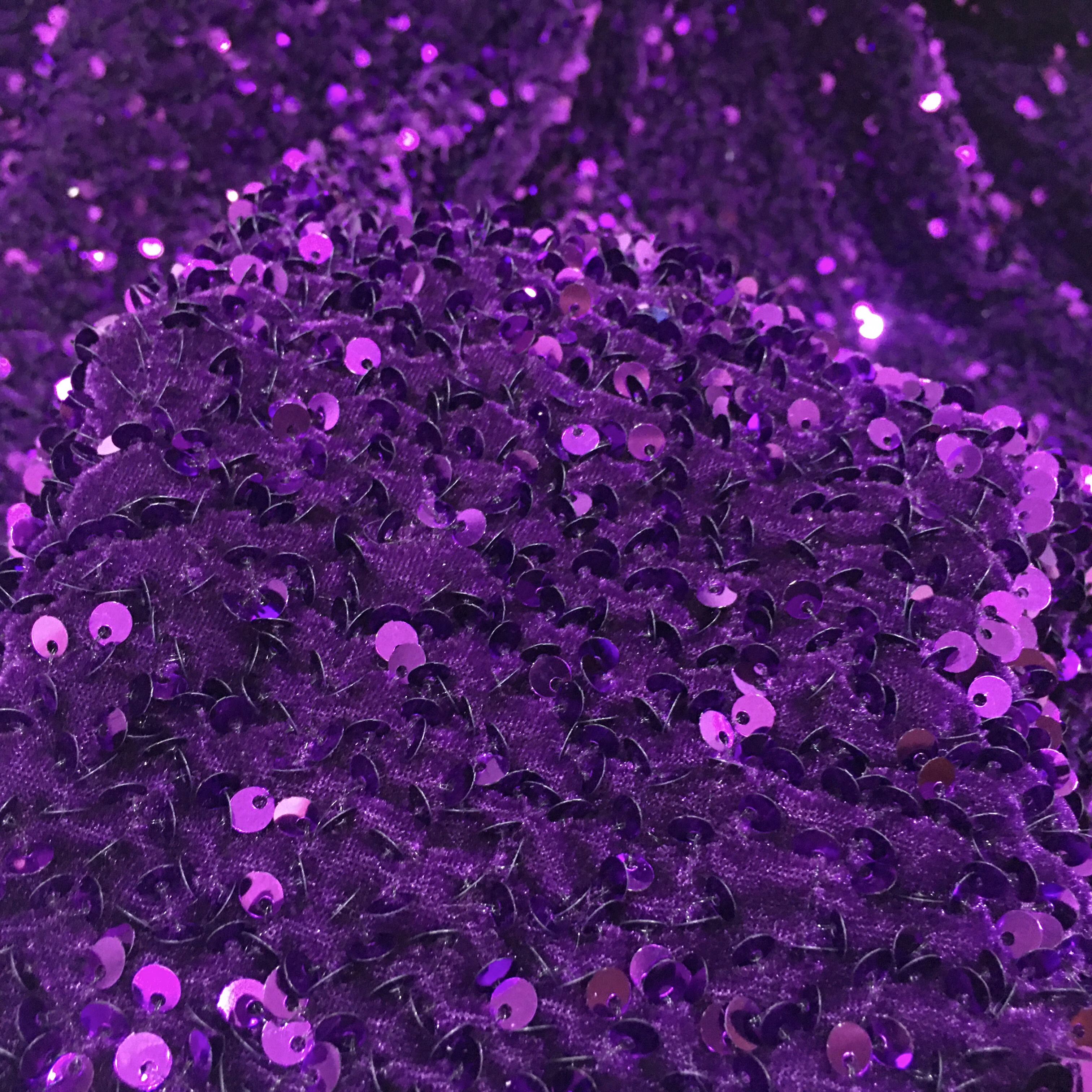 RXF1978-2 5mm  Color Matt Dress Sequin Velet Based Fabric Stretch