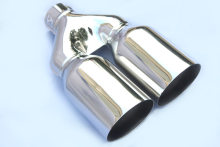 Dual Outlets Bolts On Exhaust Tail Pipes